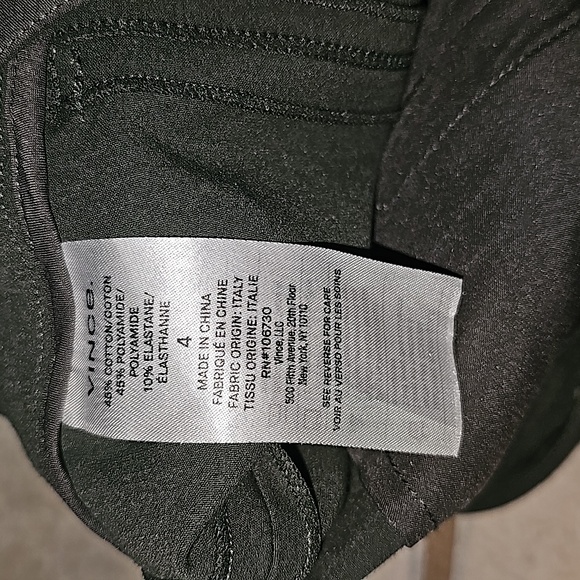 Vince Mid Rise Dark Green Slim Fit Pants - Picture 6 of 7